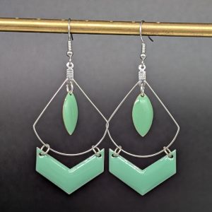 Boucles d'oreilles Wonder vert