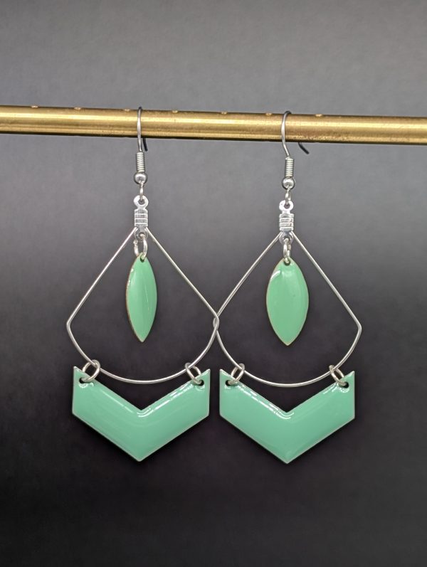 Boucles d'oreilles Wonder vert