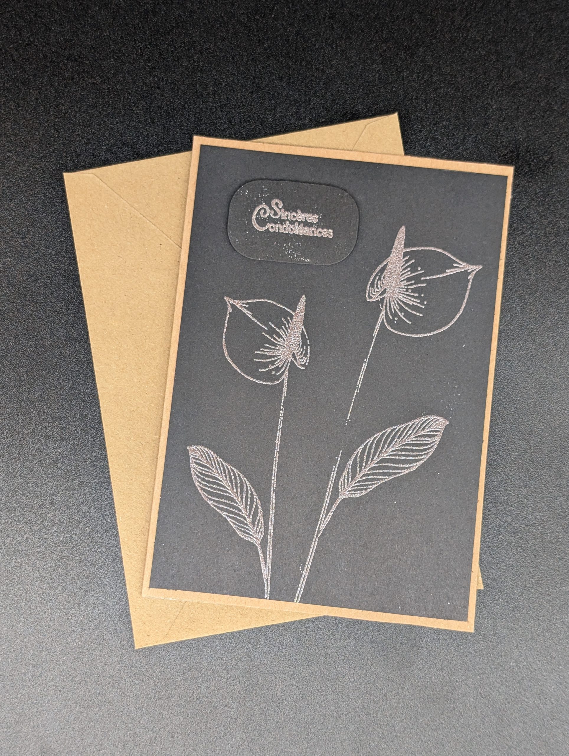 Carte 1101 - Sincères condoléances