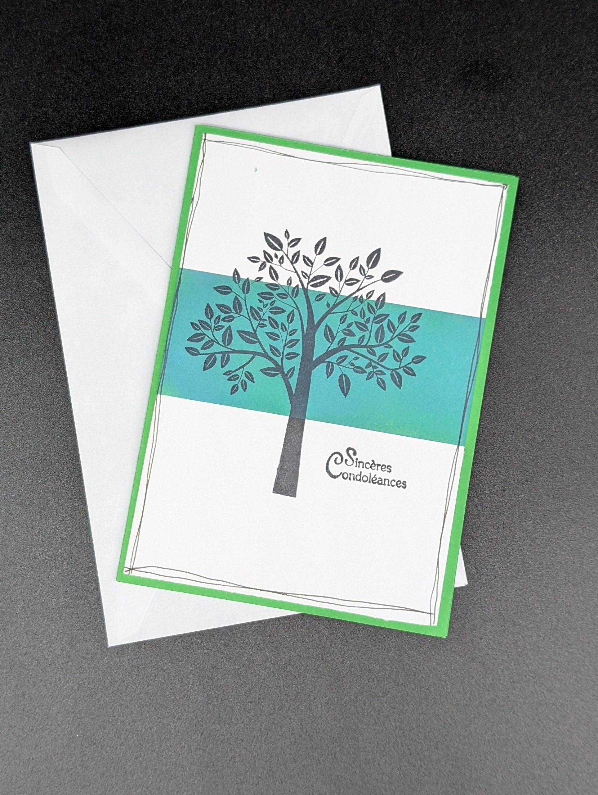 Carte 1184 - Sincères condoléances