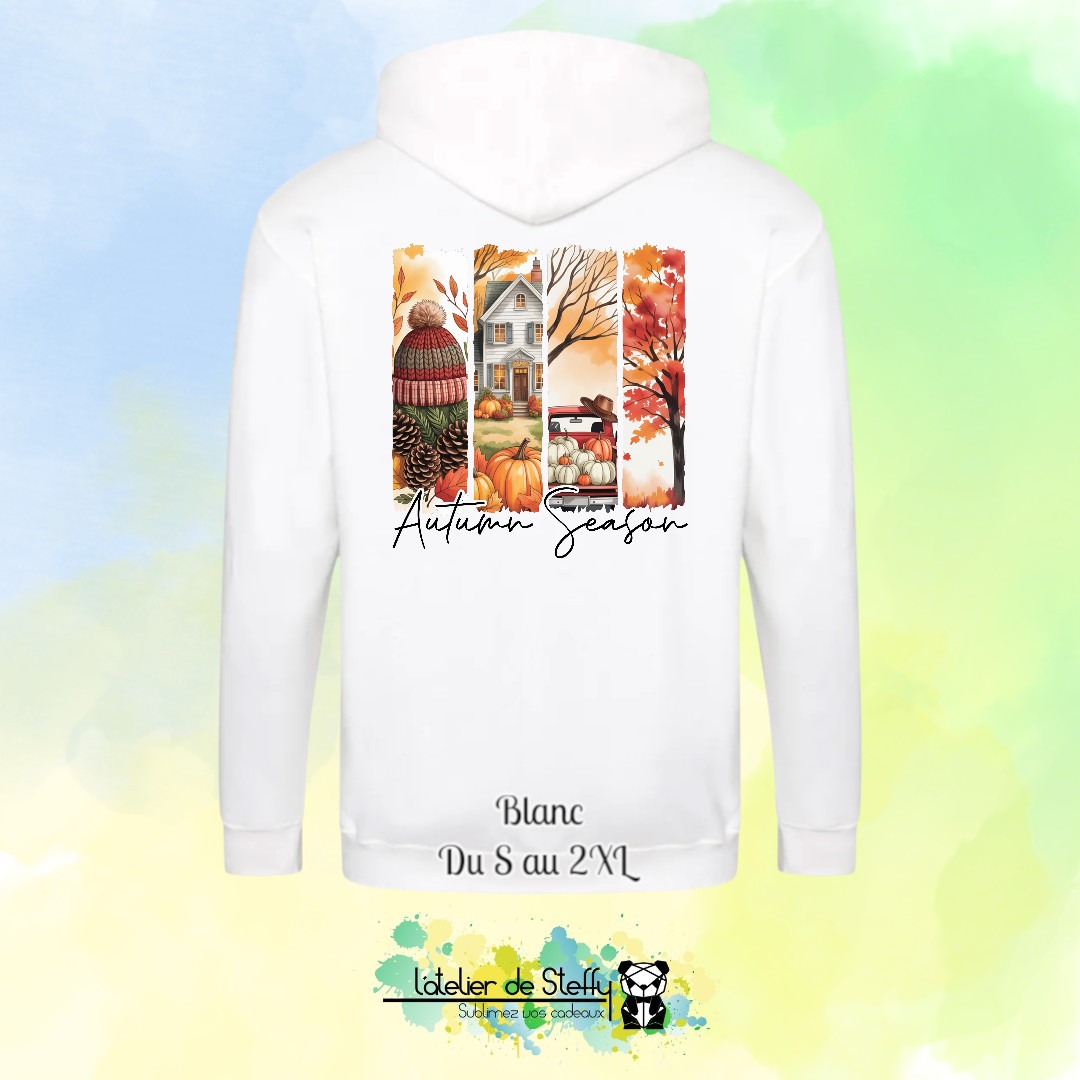 Veste sweat capuche Tof - Ambiance d'automne