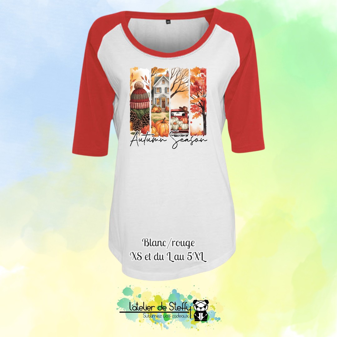 Tee-shirt manches 3/4 Majo - Ambiance d'automne – Image 3