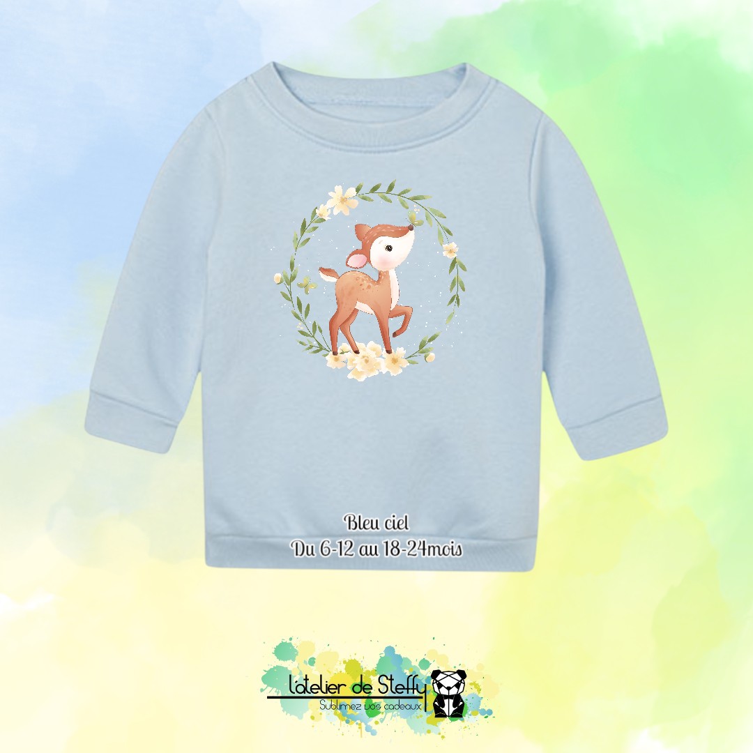 Sweat col rond Choupinou - Bichette