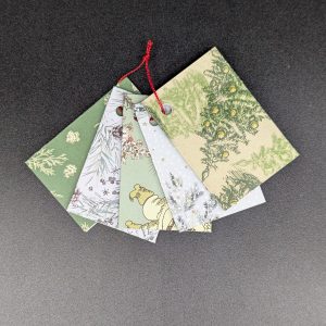 Lot de 5 étiquettes cadeau - Forêt d'hiver