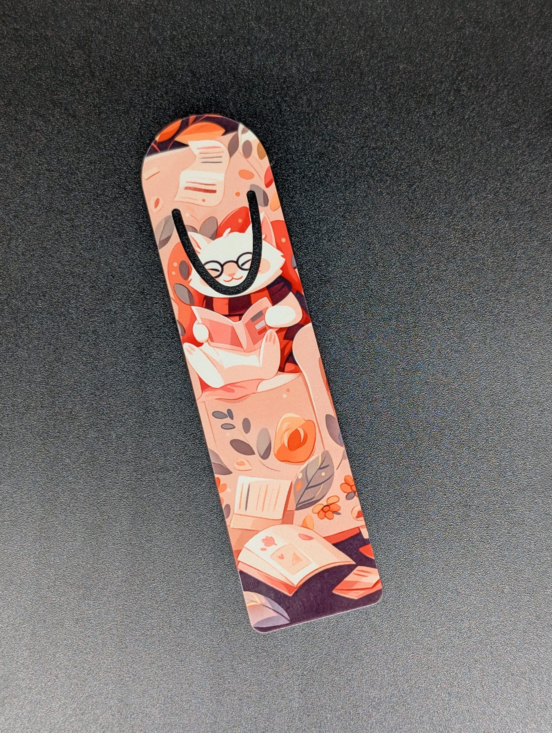 Marque page en alu - Lapin qui lit