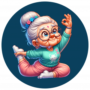 Boîte métal ronde - Mamie Yoga - Spécial Calendrier de l'avent 2025