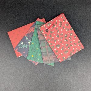 Lot de 5 étiquettes cadeau - Noël classique