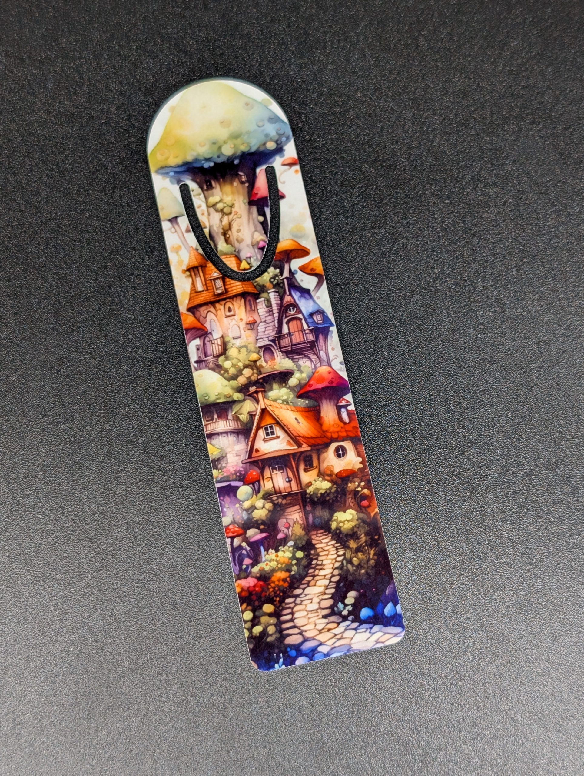 Marque page en alu - Village champignon 2