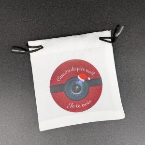 Mini pochon - Caméra père noël