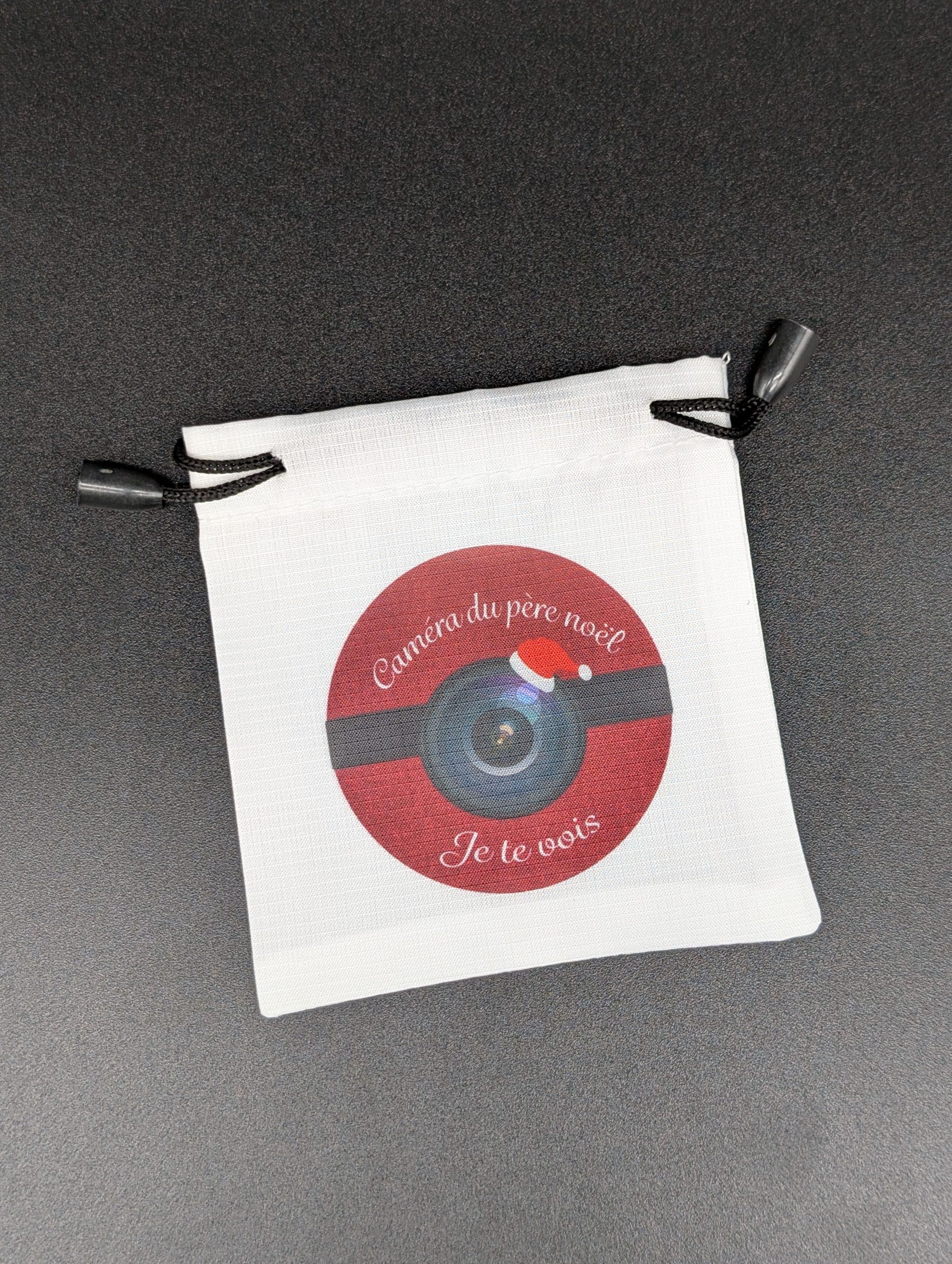 Mini pochon - Caméra père noël