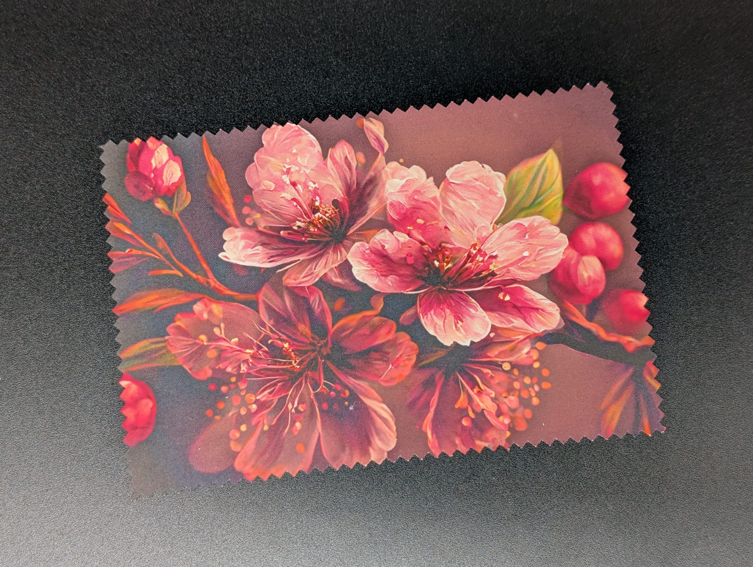 Lingette lunettes/écrans - Fleurs de cerisier roses