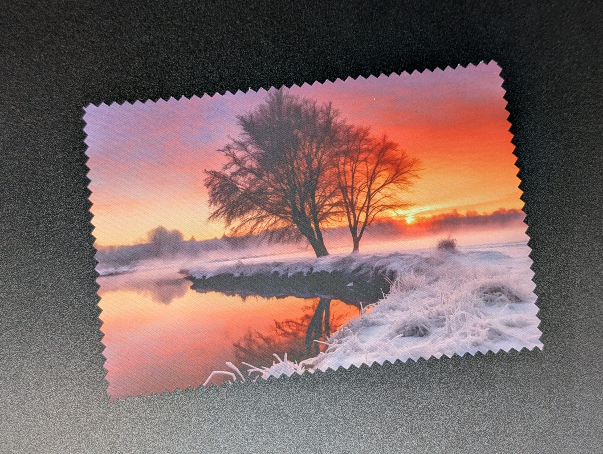 Lingette lunettes/écrans - Paysage d'hiver