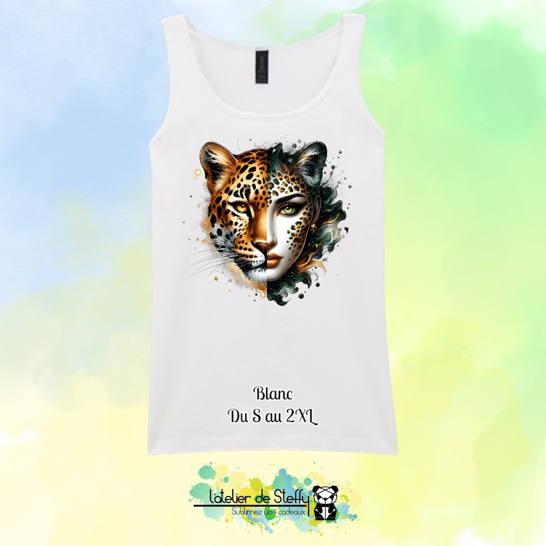 Débardeur Marie - Femme léopard