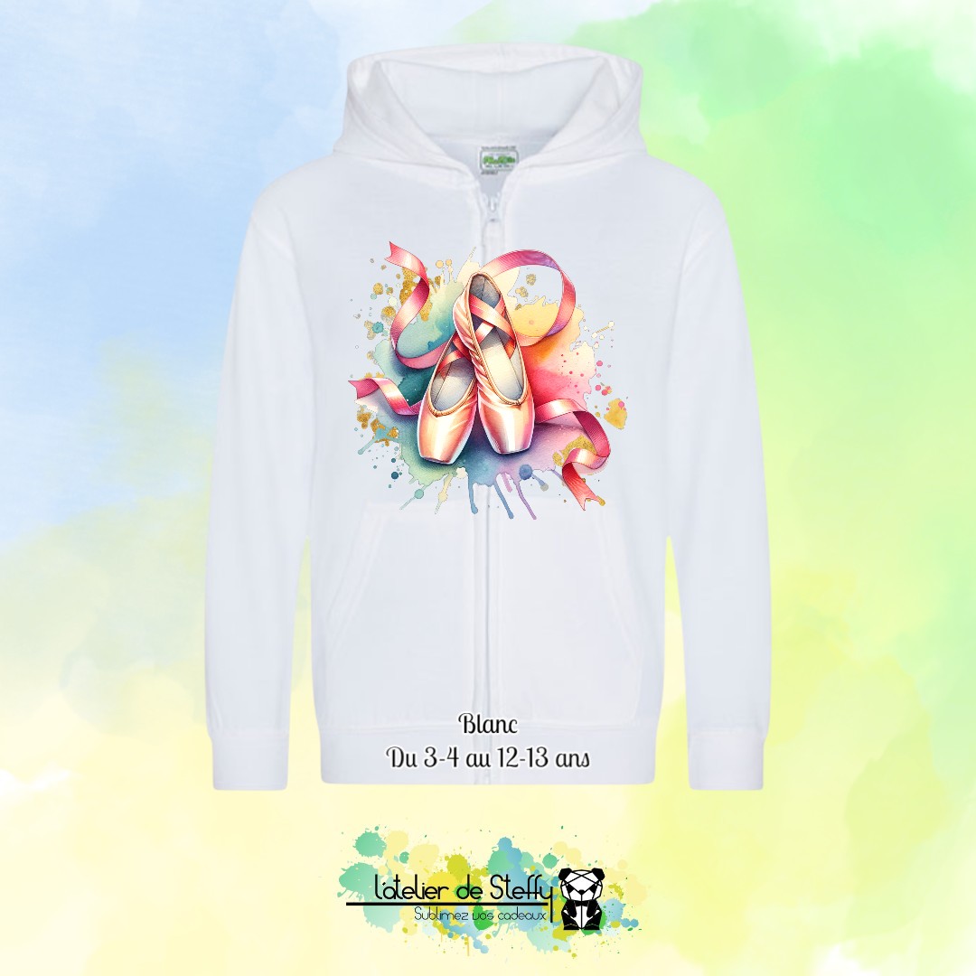 Veste sweat capuche Lou - Ballerines