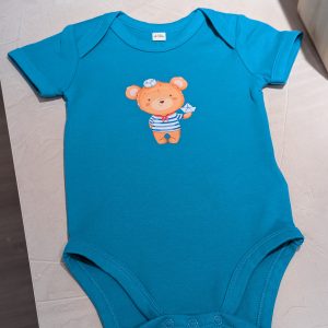 Body Pouyoute - Ourson marinière - 6/12 mois