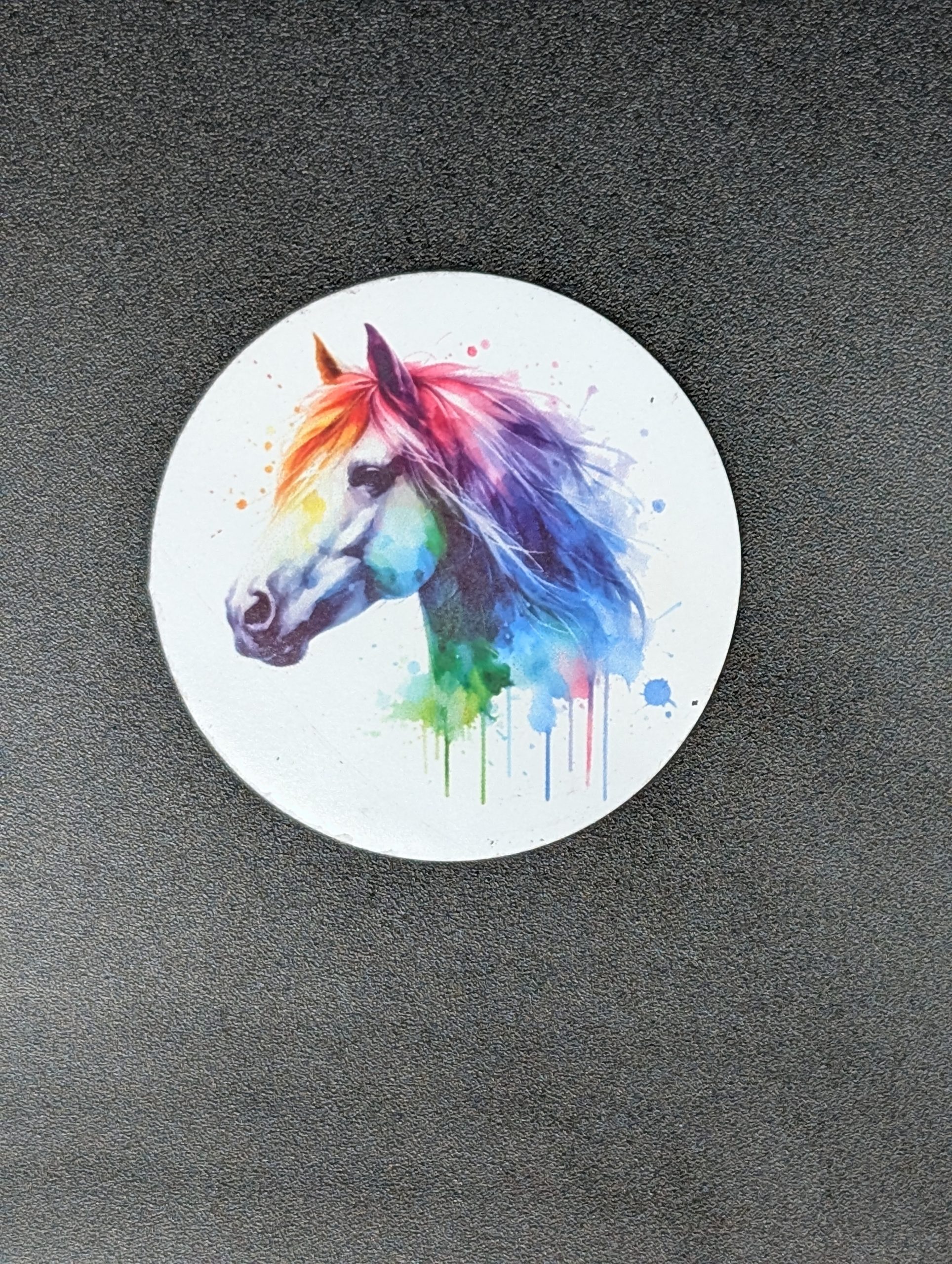 Magnet rond - Cheval