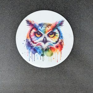 Magnet rond - Hibou