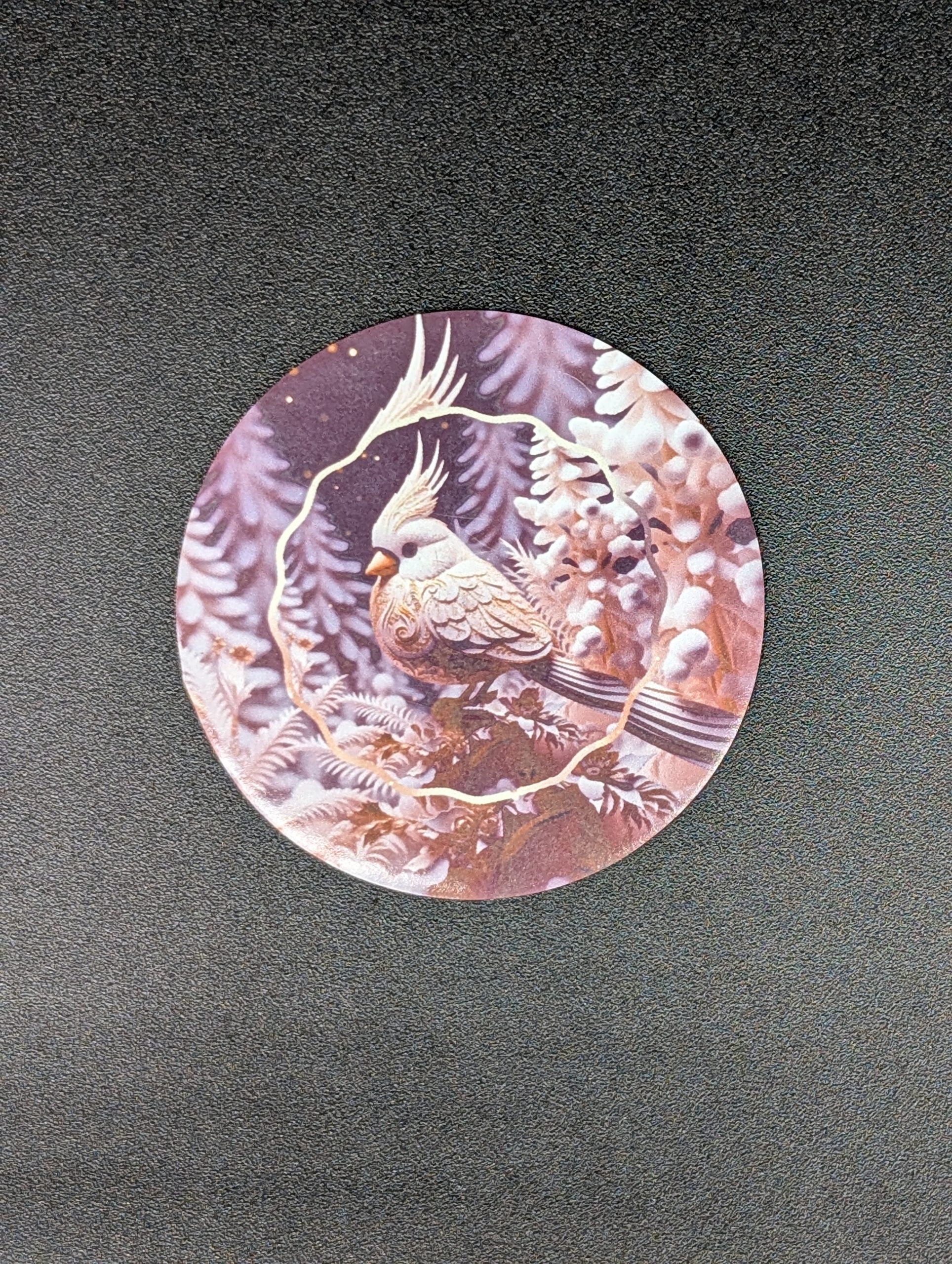 Magnet rond - Oiseau