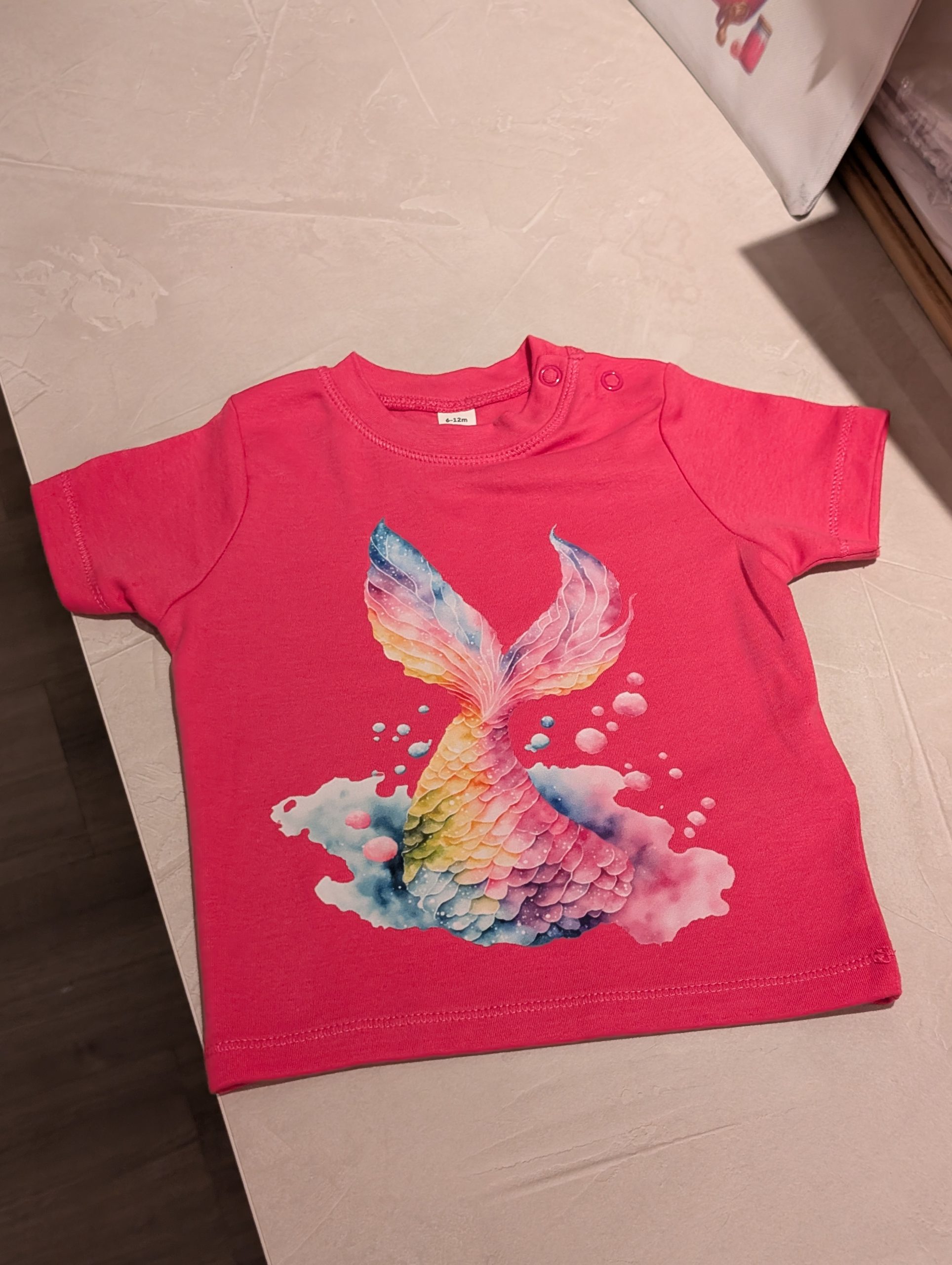 Tee shirt Speedouille - Queue de sirène - 6/12 mois