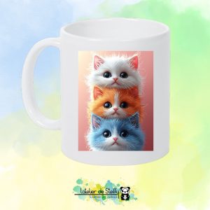 Mug blanc - Tableau de chats