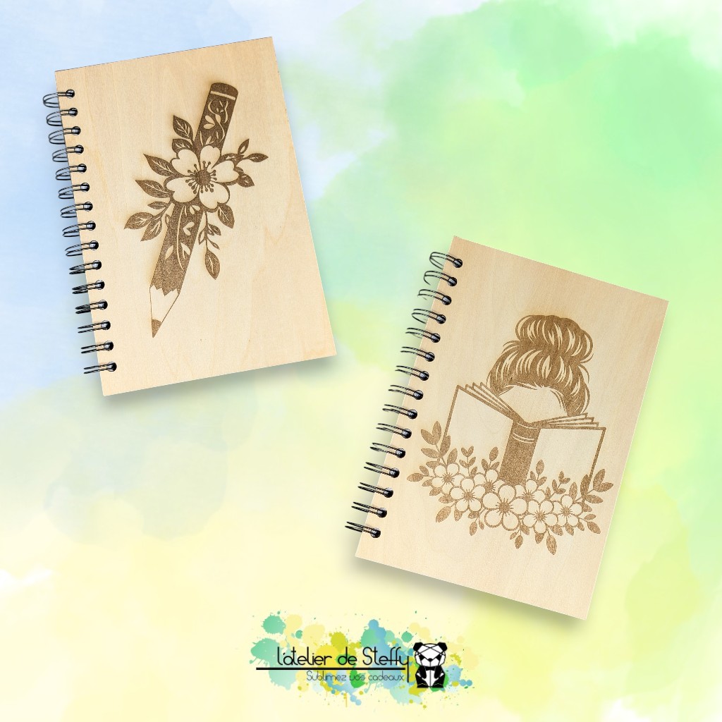 Carnets de notes en bois A5