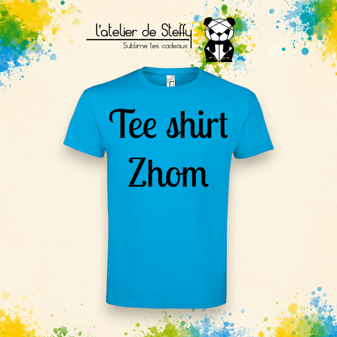 Tee-shirt Zhom personnalisable sur demande