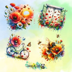 Collection Coquelicots et soleil