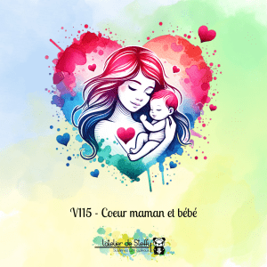 Coeur maman et bébé