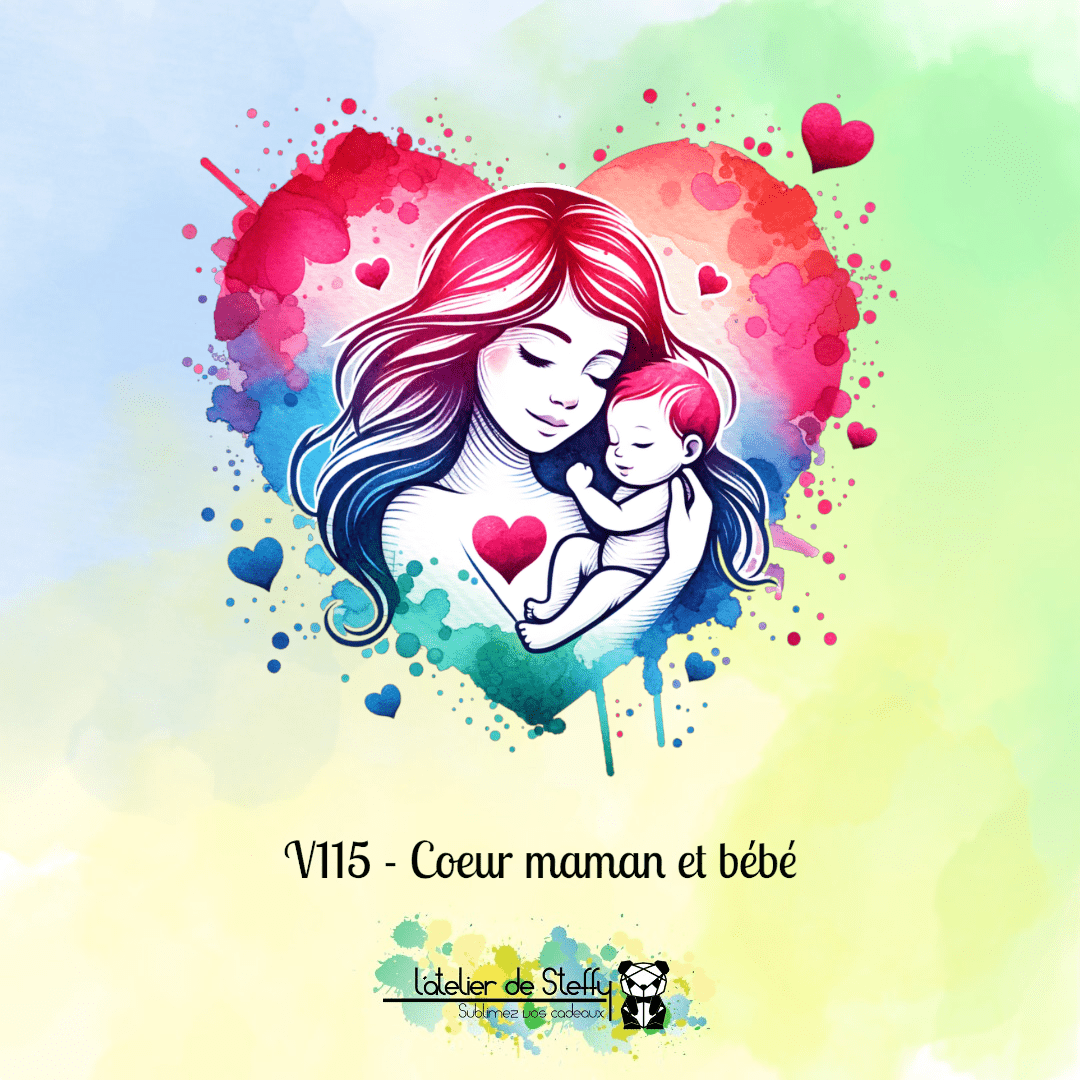 Coeur maman et bébé