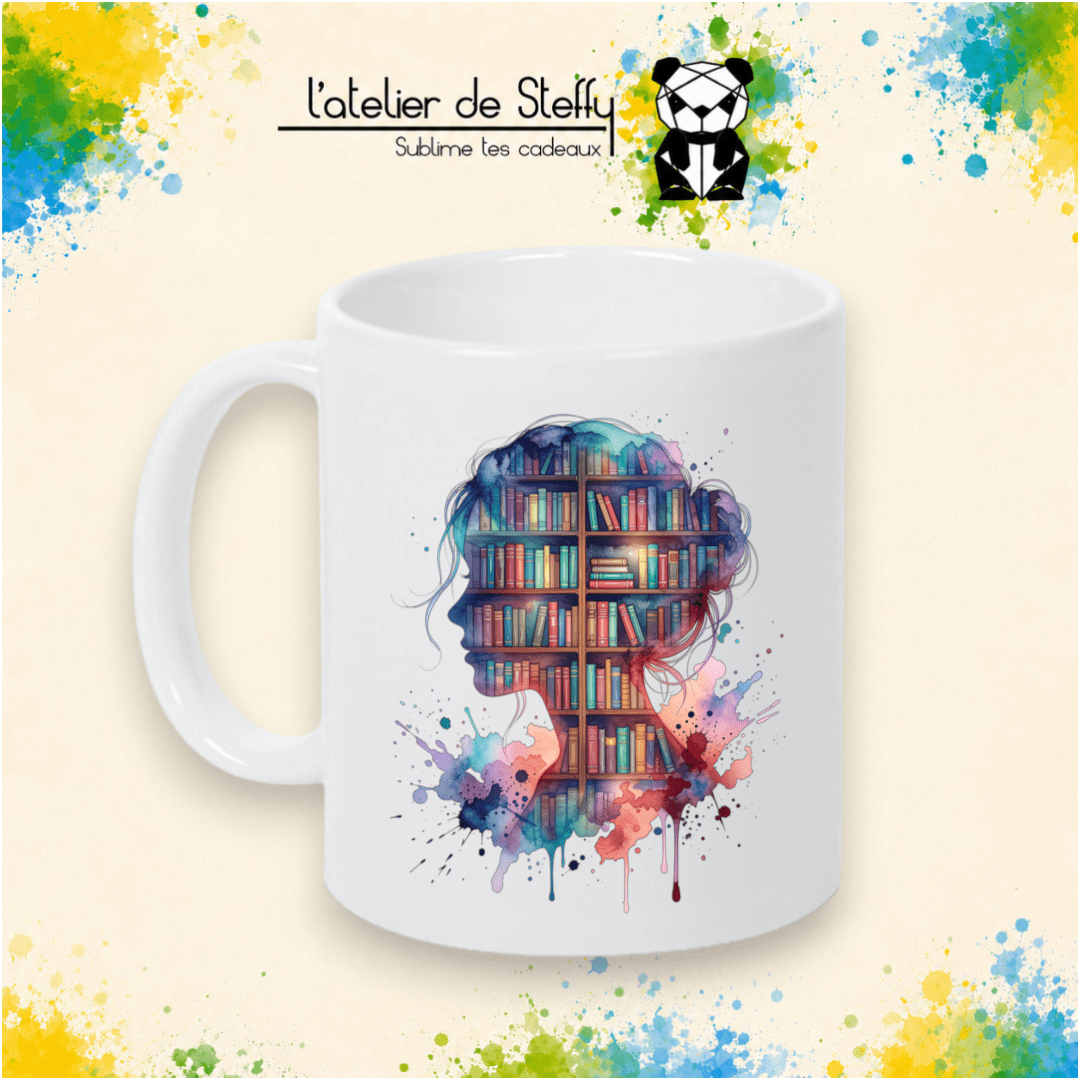 Mug - Des livres plein la tête
