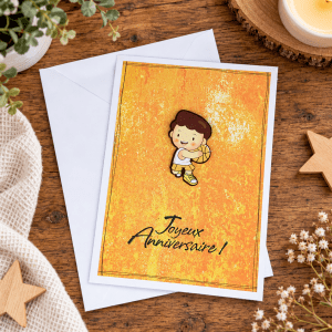 Carte Joyeux anniversaire - Ref. 1025
