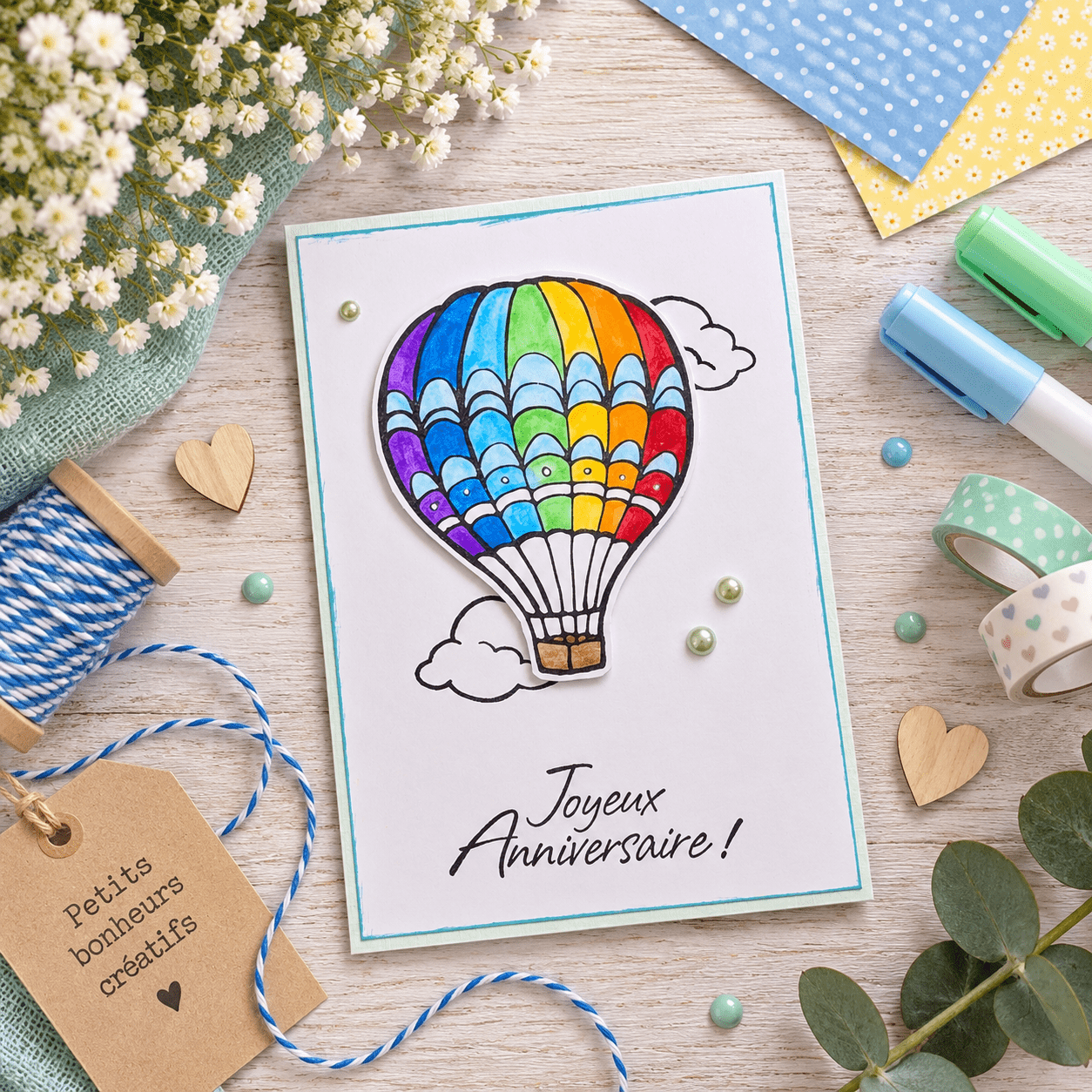 Carte Joyeux anniversaire - Ref. 1324