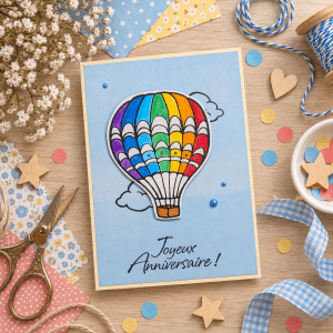 Carte Joyeux anniversaire - Ref. 1326