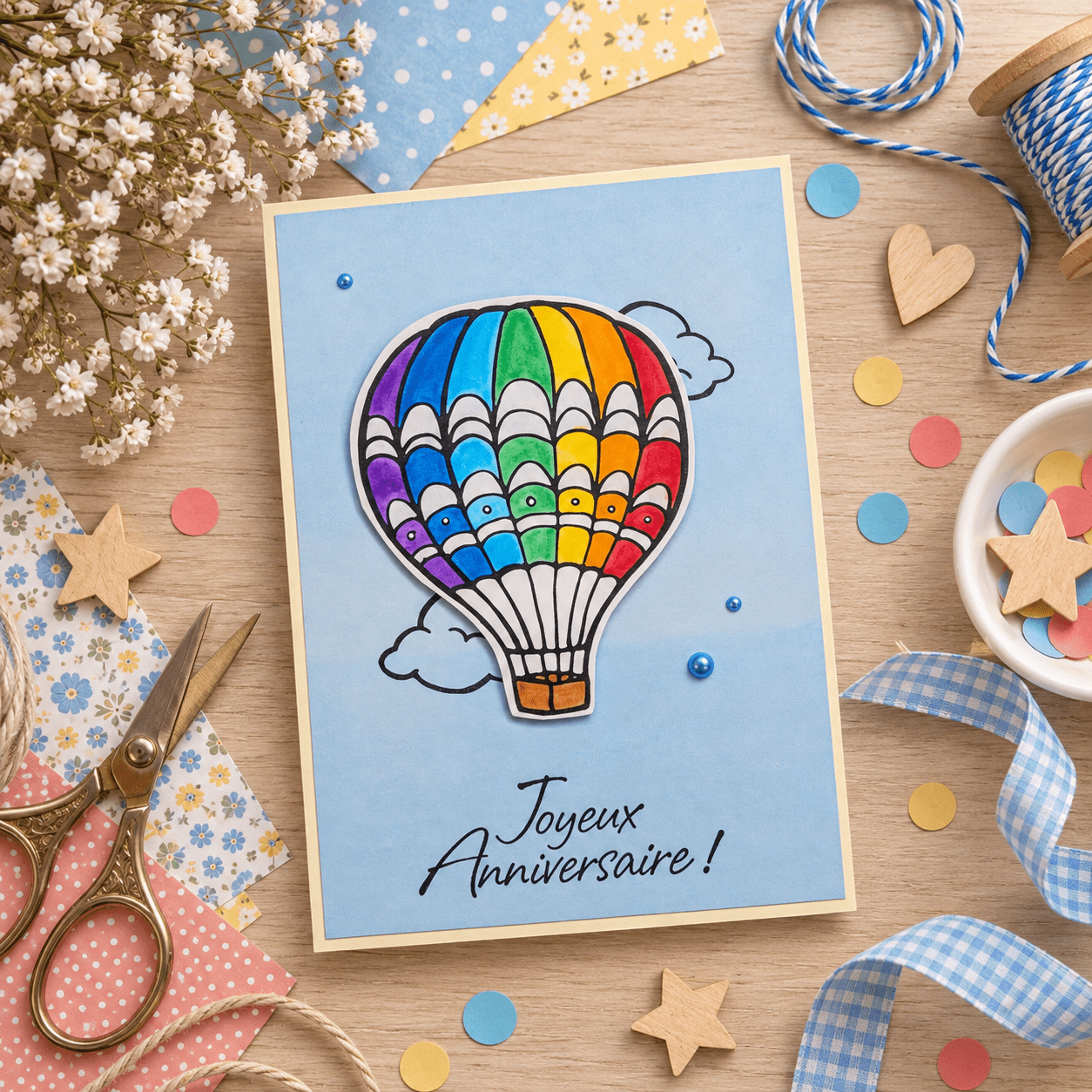 Carte Joyeux anniversaire - Ref. 1326