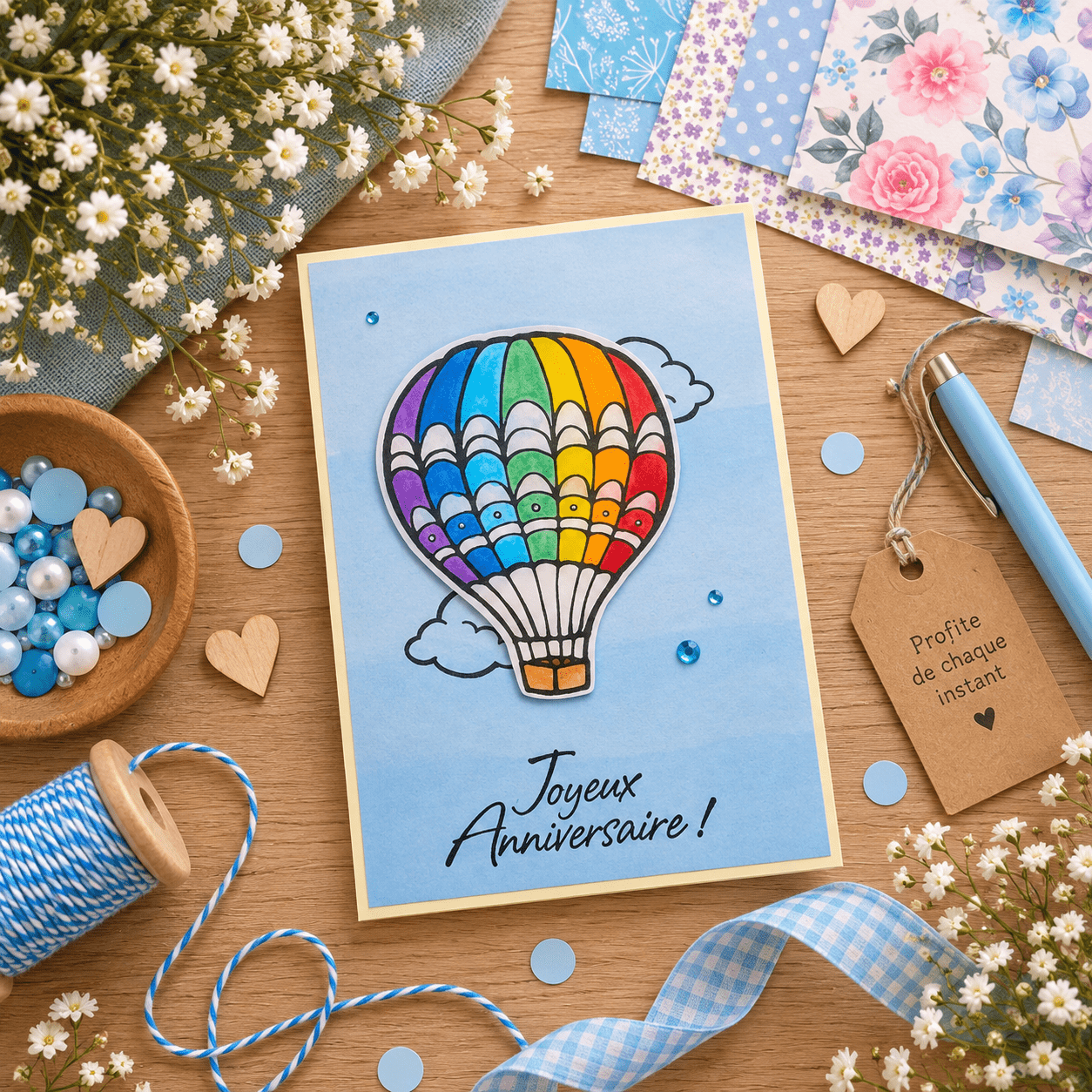 Carte Joyeux anniversaire - Ref. 1328