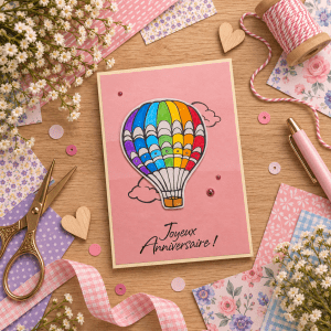 Carte Joyeux anniversaire - Ref. 1329