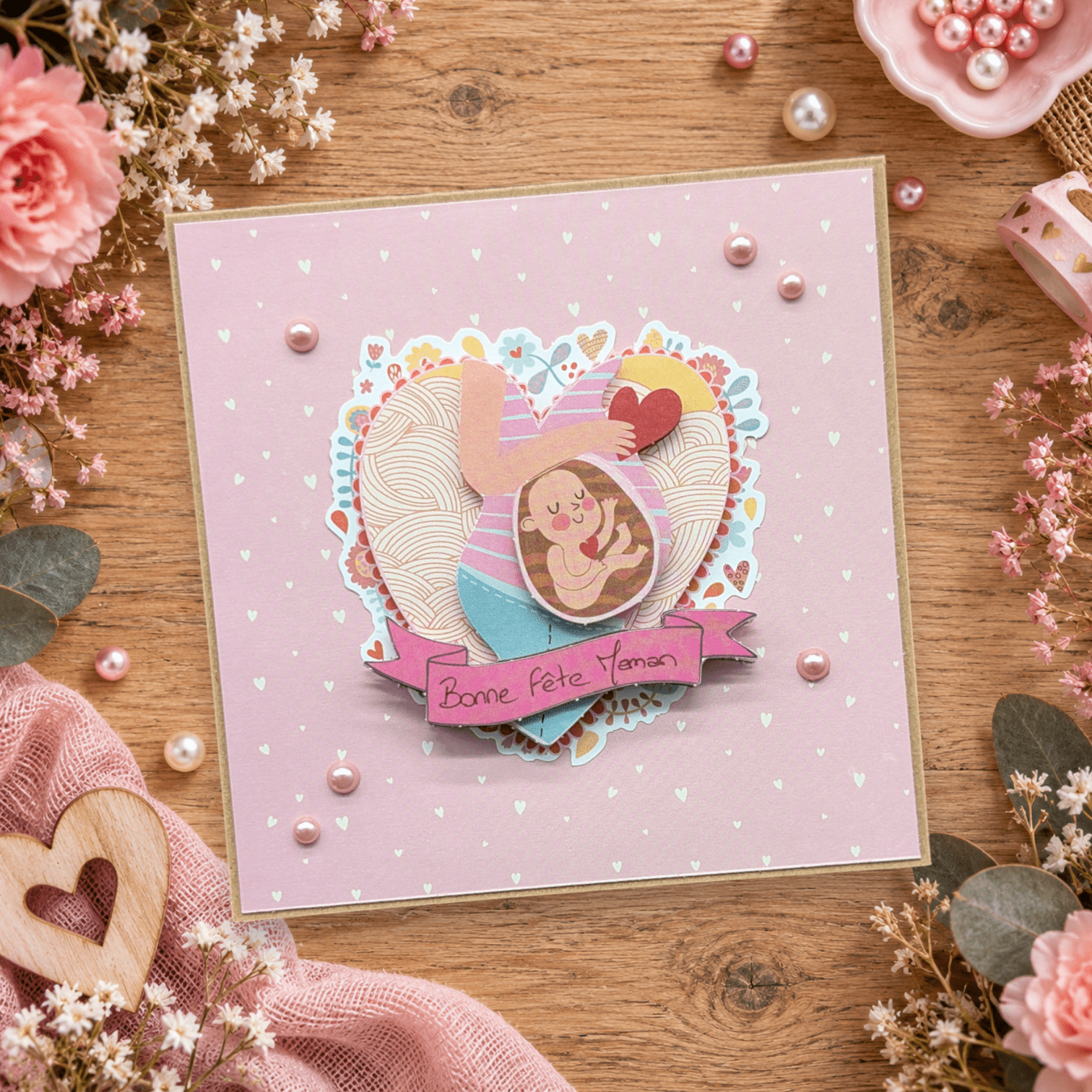 Carte Bonne fête maman - Ref. 981