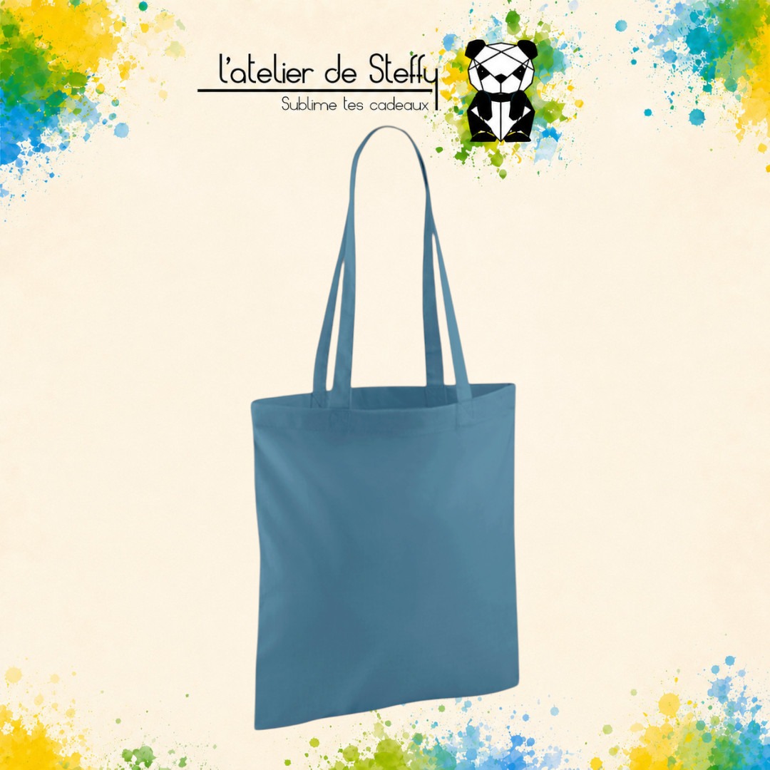 Tote bag Bleu airforce