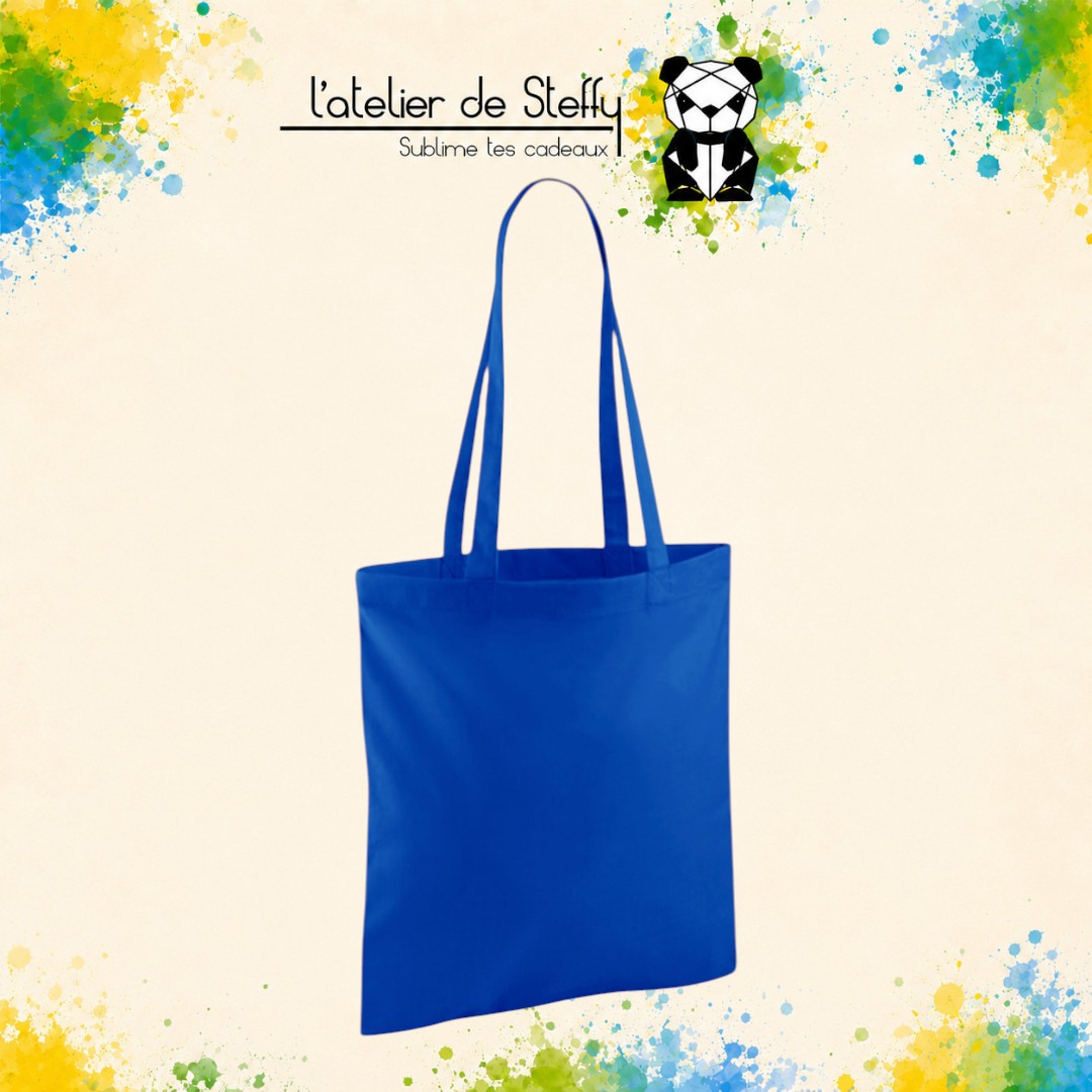 Tote bag Bleu roi