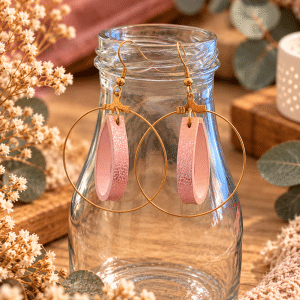 Boucles d'oreilles Cenza - Rose