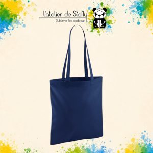 Tote bag Bleu marine