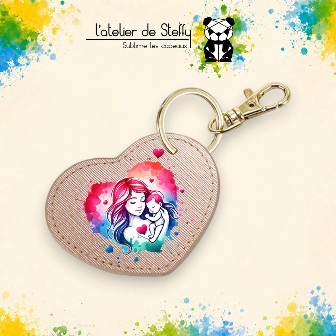 Porte-clés simili coeur - Amour maternel – Image 5