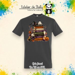 Tee-shirt Zhom gris foncé - Livres d'octobre
