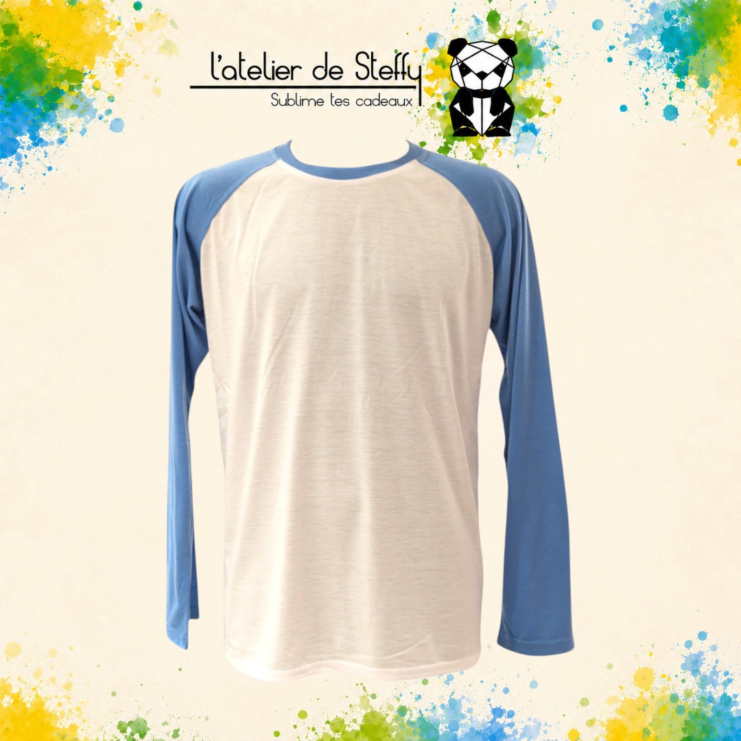 Tee-shirt manches longues Adam personnalisé - Bicolore