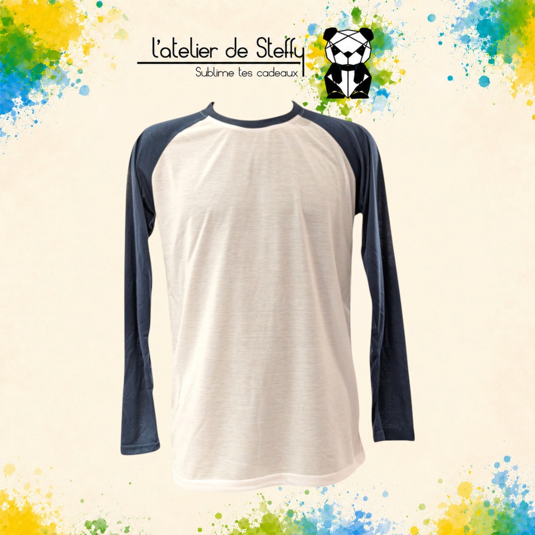 Tee-shirt manches longues Adam personnalisé - Bicolore – Image 2