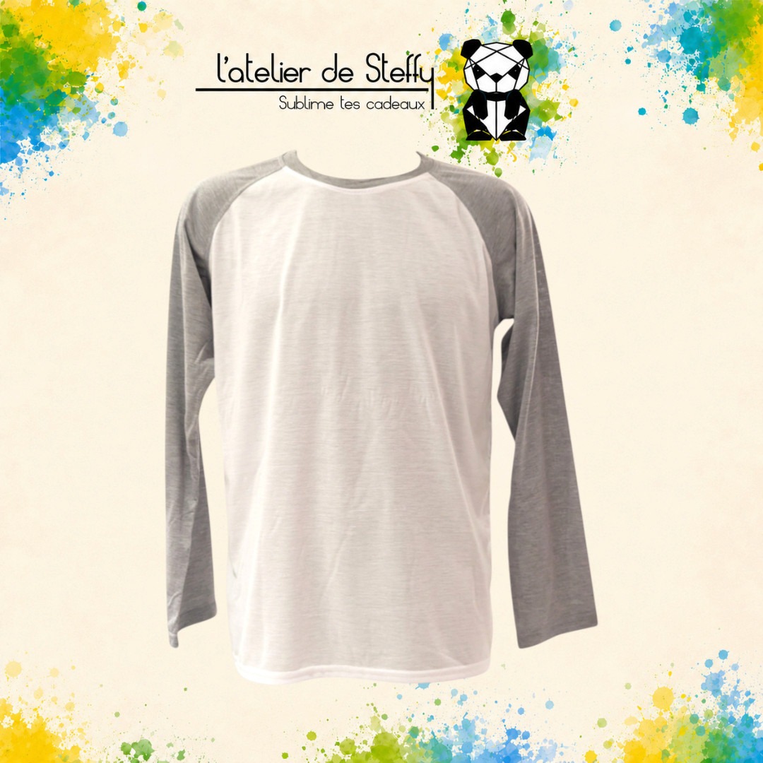 Tee-shirt manches longues Adam personnalisé - Bicolore – Image 4