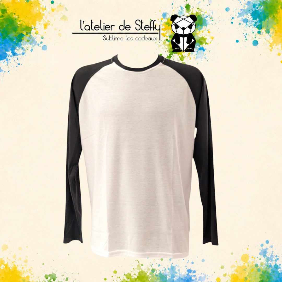 Tee-shirt manches longues Adam personnalisé - Bicolore – Image 6