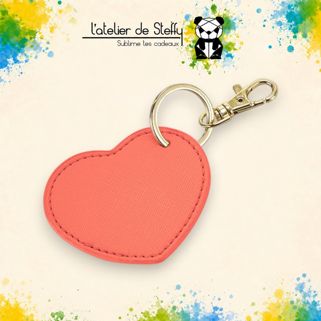 Porte-clés simili coeur personnalisable sur demande – Image 3