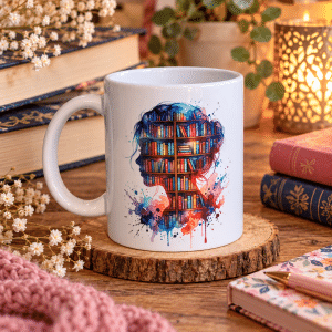 Mug - Des livres plein la tête