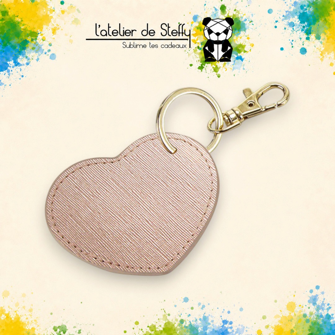 Porte-clés simili coeur personnalisable sur demande – Image 6